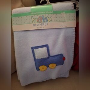 Baby Blanket with Train Design
